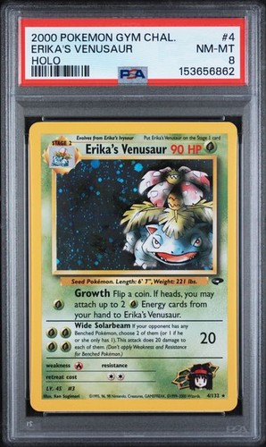 Erika's Venusaur (Unlimited) graded PSA 8 for sale on eBay