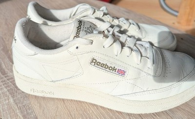 Reebok Club C 85 Sneaker, Größe 44, Farbe: Chalk / Hunter Green