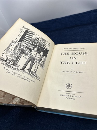 Vtg 1959 HARDY BOYS BOOK #2 House on the Cliff Mystery Franklin W. Dixon HC - Picture 6 of 10