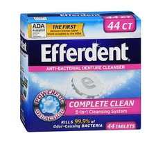 Anti-Bacterial Dental Appliance Cleanser Complete Clean 44 Tabs By Efferdent