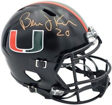 Bernie Kosar Auto Hurricanes Black Nights Full Size Speed Replica Helmet JSA