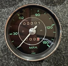 Reconditioned Speedo Porsche 901 911 912 Tacho 90174110211 green dial