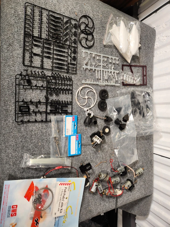 GWS Slow Stick Trainer Type RC Airplane/ DC Motors/ PARTS BOX. - Image 2 of 4