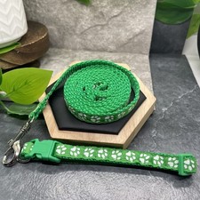 Dog Cat Collar  Leash Set Polypropylene Adjustable Small-Medium Pet New 75