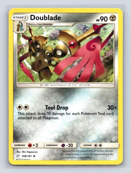 Doublade 108/181 Team Up Uncommon NM Pokemon TCG