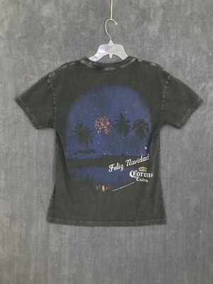 VTG Abercrombie & Fitch Corona Shirt Men s Medium Feliz Navidad Christmas Beer