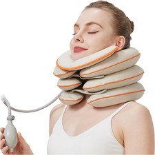 Neck Stretcher Inflatable Cervical Traction Device Neck Pain Relief  NEW