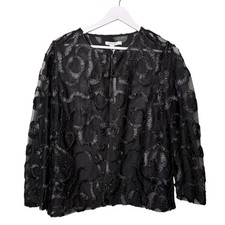 NWT Chico s Travelers Soutache Jacket in Black Women s Size Small or 4