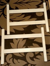 Flexa Pfosten/Hochbetterhöhung (76,5cm) und Leiter, weiß lasiert