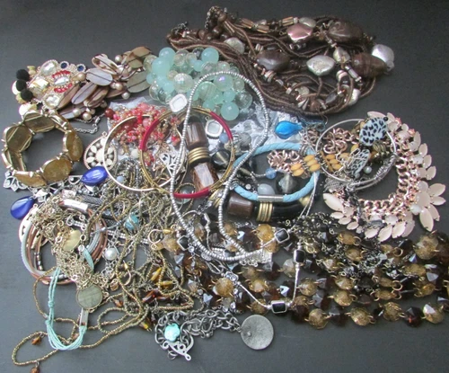 Vintage 2 Pounds  Vintage Current Costume Jewelry