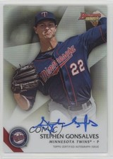 2015 Bowman's Best of Refractor Stephen Gonsalves #B15-SG Auto 1h5