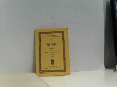 Quintett füe 2 Violinen, 2 Violas und Viooncello  (KV 406) C minor Mozart, Wolfg