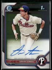 2022 Bowman Chrome #CPA-GTL Gavin Tonkel Prospect Autographs
