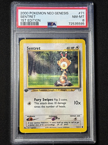Sentret (1st Edition) graded PSA 8 for sale on eBay