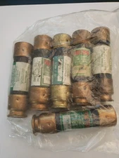 Lot of 6 - BUSSMANN FRN-R-45 AMP Fusetron 45A Duel Element Class RK5 Fuse 250V