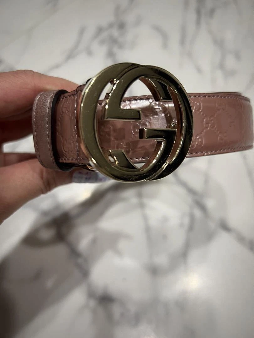Ceinture GUCCI rose 85Cm
