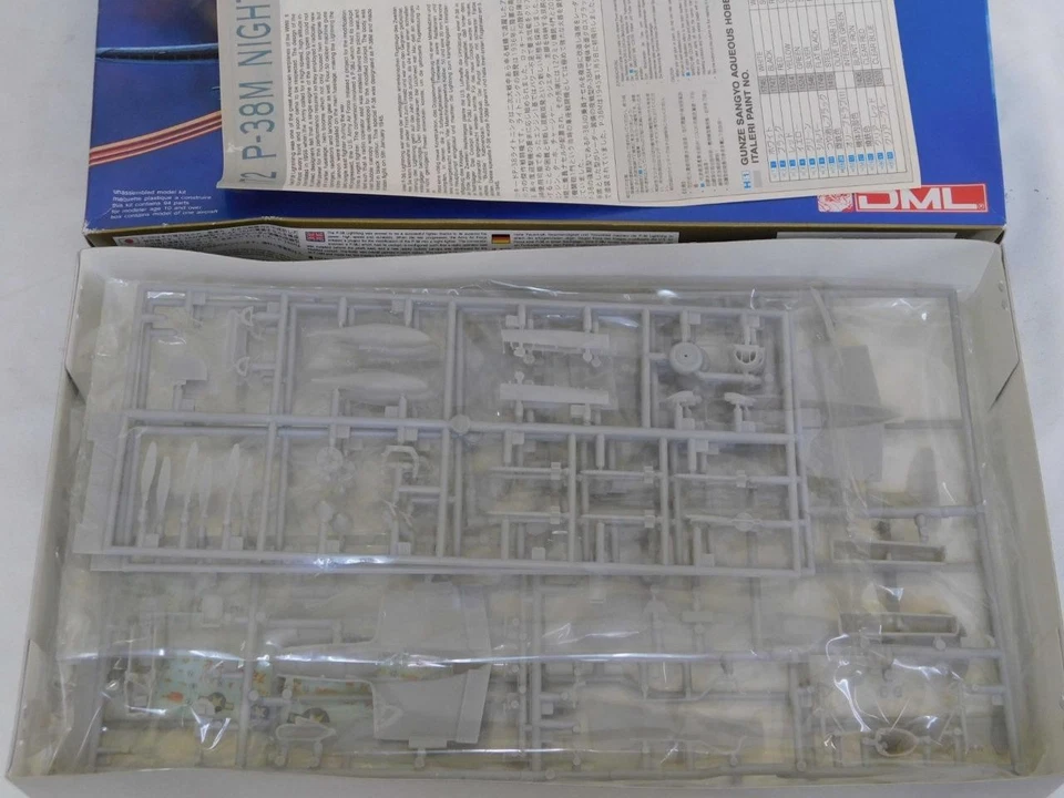 1/72 DML Dragon WWII 美国 P-38M 夜闪电塑料模型套件 完整 5019 — 第 2/2 张图片