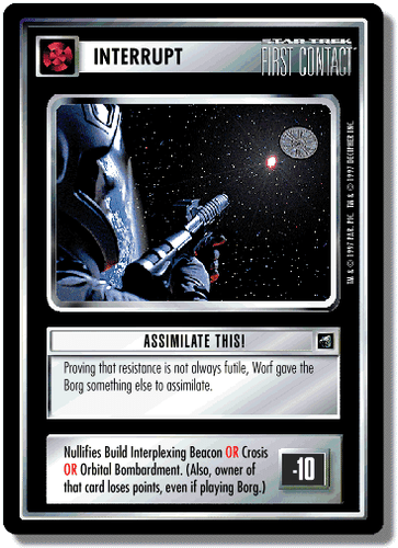 Assimilate This! - First Contact - Star Trek CCG 1E - Imagen 1 de 6