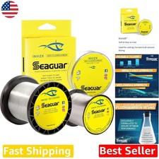 InvizX 17lb 600yd Fluorocarbon Fishing Line - Clear, Low Memory, Strong, Cast...