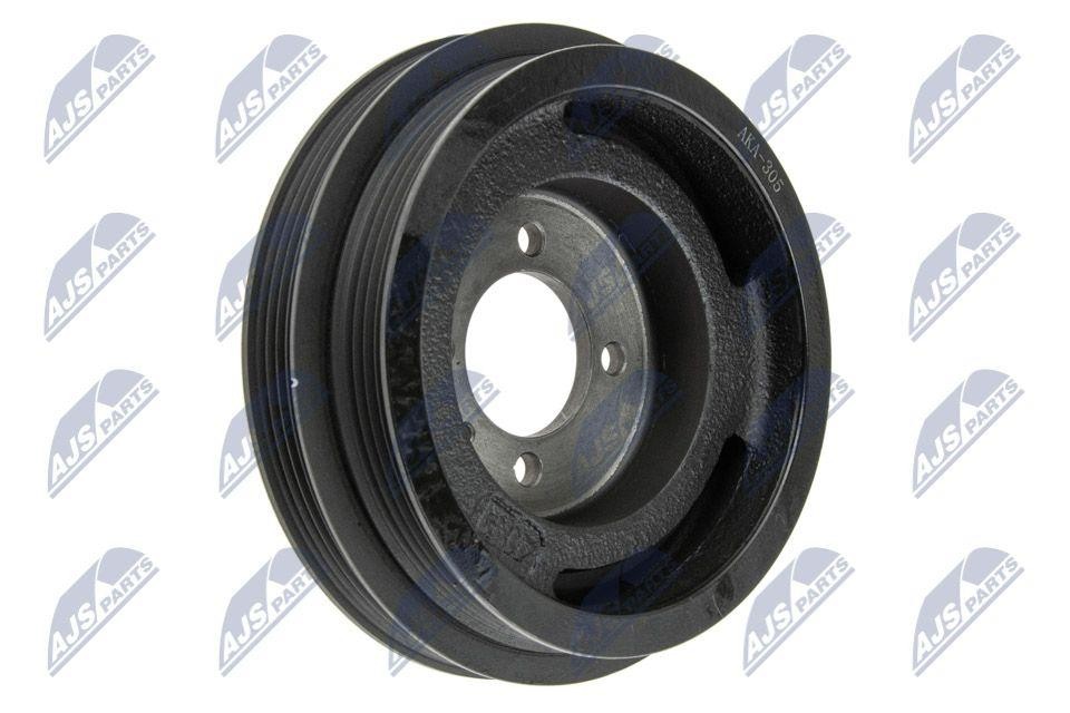 NTY Crankshaft Pulley RKP-KA-305, 4-Groove Double Belt Pulley 149 mm