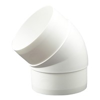 Pvc Bogen 45° FüR Rundrohre 125Mm Rohrbogen Winkel KniestüCk LüFtungsrohr Abluft