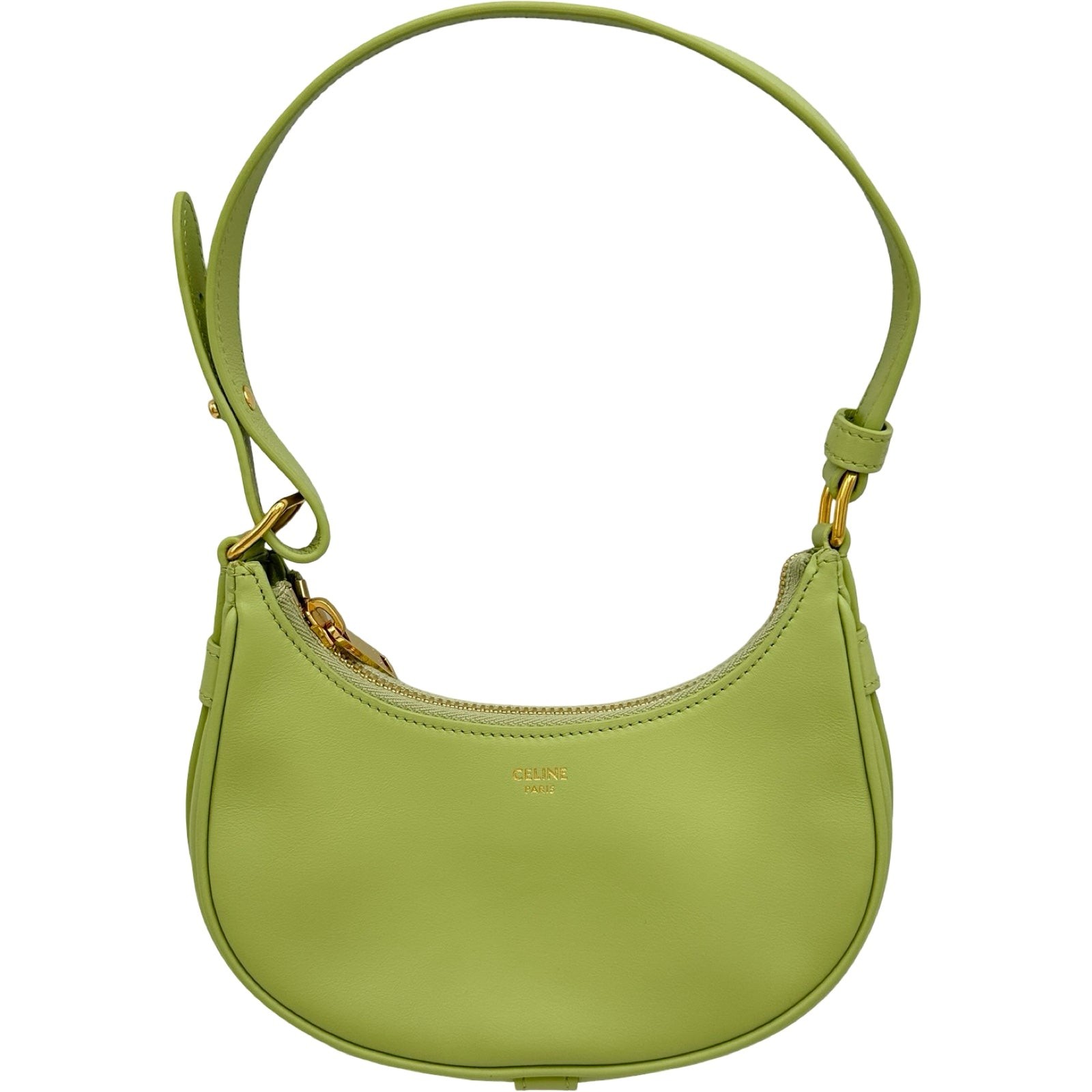 Celine Mini Ava Shoulder 193952 Leather Light Green Shoulder Bag