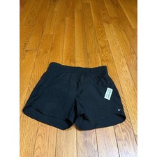 Old Navy Girls XL 14-16 Active Go-Dry Running Shorts Black Smocked Waist NWT