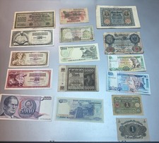 Alte Banknoten Konvolut &ndash; Reichsmark, Ausland &ndash; Sammlung