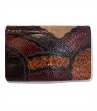 Vintage Brown Leather Clutches