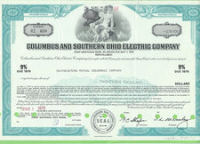 Columbus and Southern Ohio Electric Company, 1970, 25000 Bond