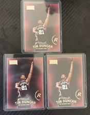 Three (3) TIM DUNCAN 1997 SKYBOX PREMIUM #112 ROOKIE CARD RC. rookie card picture