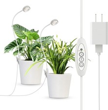 Clip-On Grow Lights for Indoor Plants 2-in-1 Small Light with One Plug  Auto
