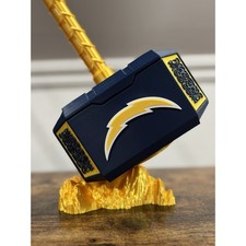 Los Angeles Chargers Navy Bolt Thor Hammer NFL INSPIRED Man Cave Office Gifts