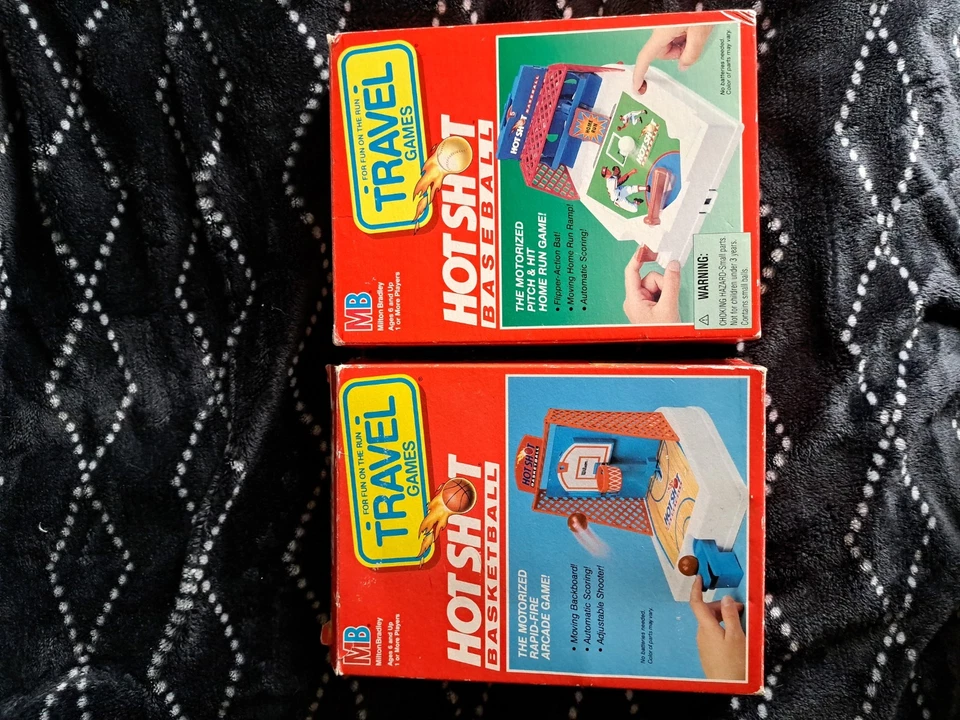 Lote de baloncesto y béisbol Hot Shot ambos manuales de caja/instr Foto 2 de 4