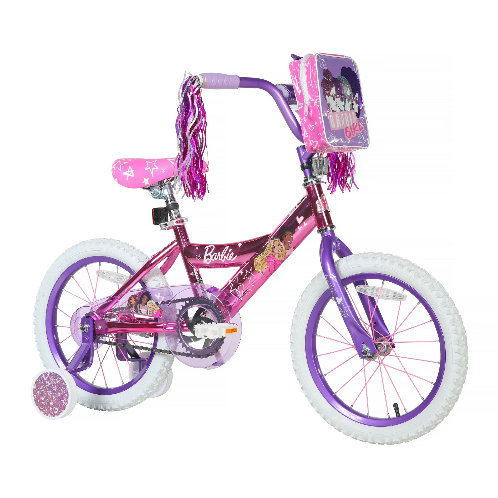 Dynacraft Barbie Girls 16" BMX Bike, For Ages 5-7 Years, Pin