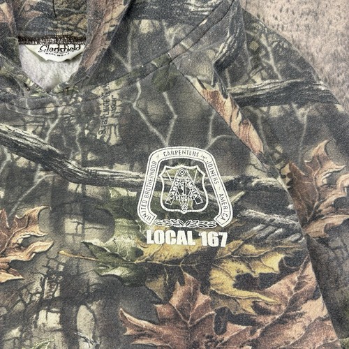 Y2K Camouflage Hoodie Sweatshirt Men’s Size XS Or S Boxy Oversized Fit - Picture 3 of 6
