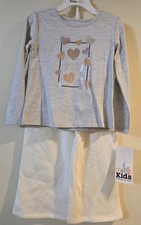 Kids Headquarters Sz 4T Toddler Girls 3 Pc Long Sleeve Outfit/ Pants Vest NWT