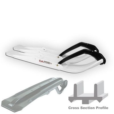 C&A PRO RZ Razor Skis WHITE Arctic Cat Bearcat 660 WT Turbo/Artic 156 (2007-08)