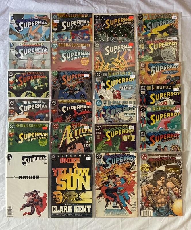 Superman + Superboy Comic Book Lot - 25 Issues - DC Comics