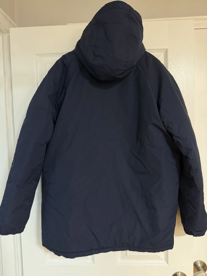 Parka/chaqueta de invierno forrada acolchada vintage Obey para hombre talla S Foto 3 de 4