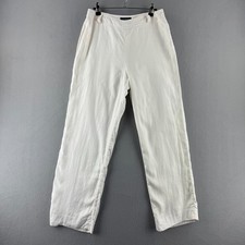 Vintage Lauren Ralph Lauren Pants Womens 8 Fits 28x27 White Linen Lined