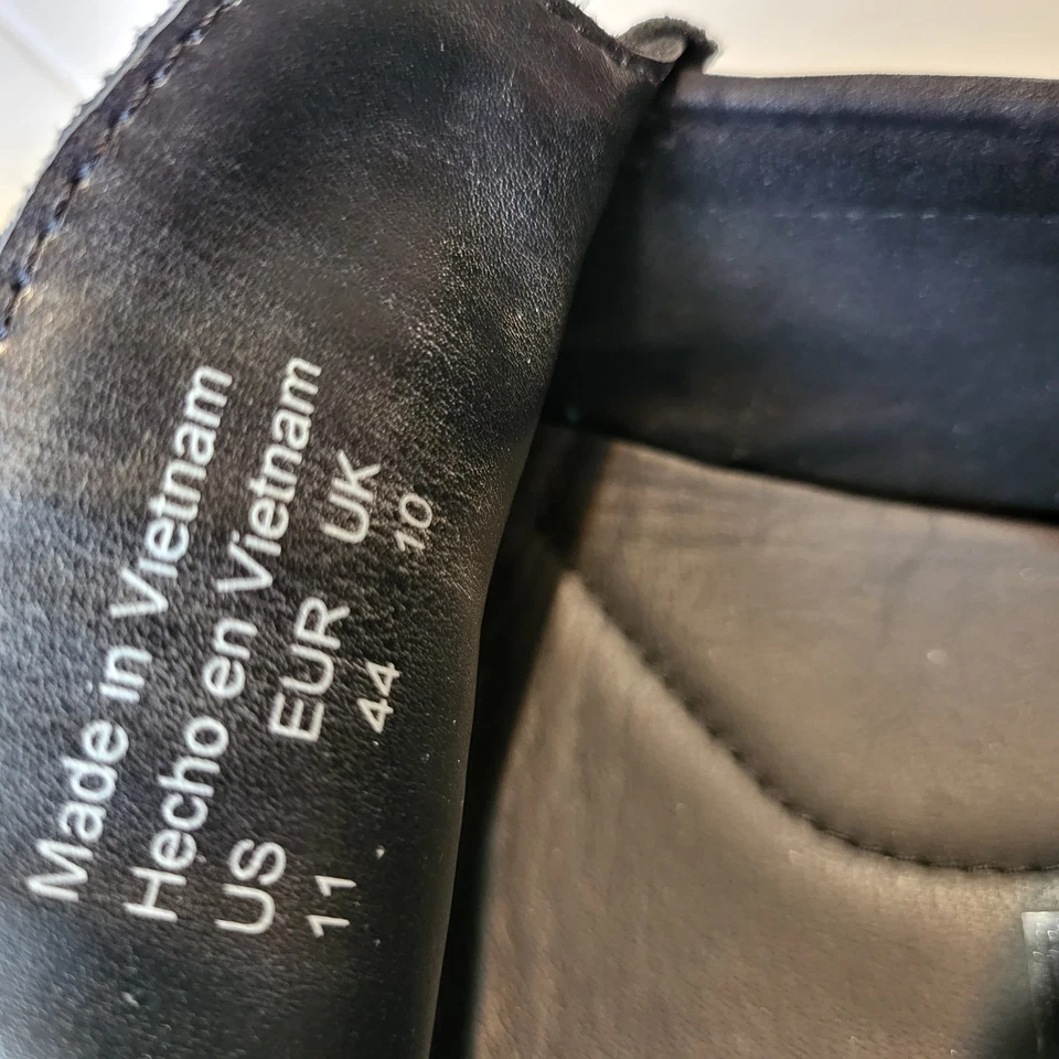 Aldo  Mens 11 Black Nautical Suede Driving Moccasins Loafers  - Image 4 of 4