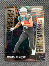 2025 PANINI PRIZM FOOTBALL #21 TETAIROA McMILLAN RC- PANTHERS FIREWORKS ROOKIE