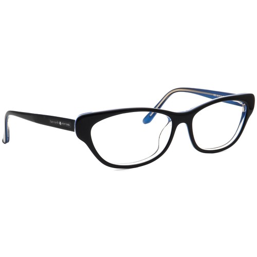 Kate Spade Women's Eyeglasses 605 Black on Blue Cat Eye Frame 52[]17 140