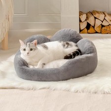 MEWOOFUN Cat Bed And Small Dog Bed, Fluffy Dog Bed Washable Cat Couch Bed, Cute