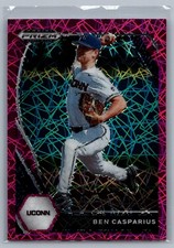 2021 Panini Prizm Draft Picks #PDP162 Ben Casparius Pink Velocity Prizm