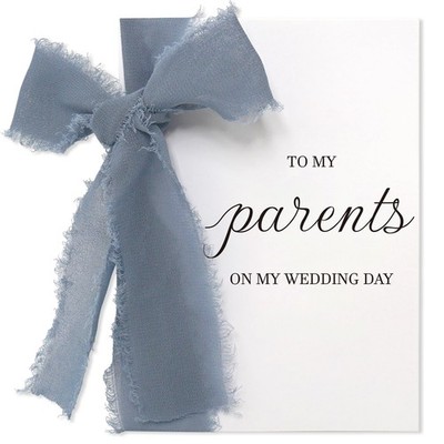 SEEBERY To My Parents on Wedding Day Card - Thank You Gift A5, 