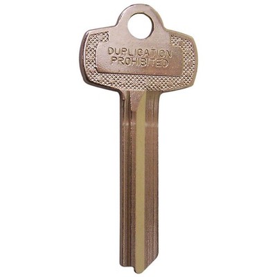 KABA ILCO 1A1B1 Key Blank, Type B,Nickel Silver,PK50 12Z017