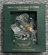 Marquis by Waterford - First in a series —Santa Collecting the Mail Lead Crystal