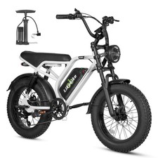 Likebike Ebike 20" Fat Tires Mountain Electric Bicycle for Adults 1500W 48V 20ah